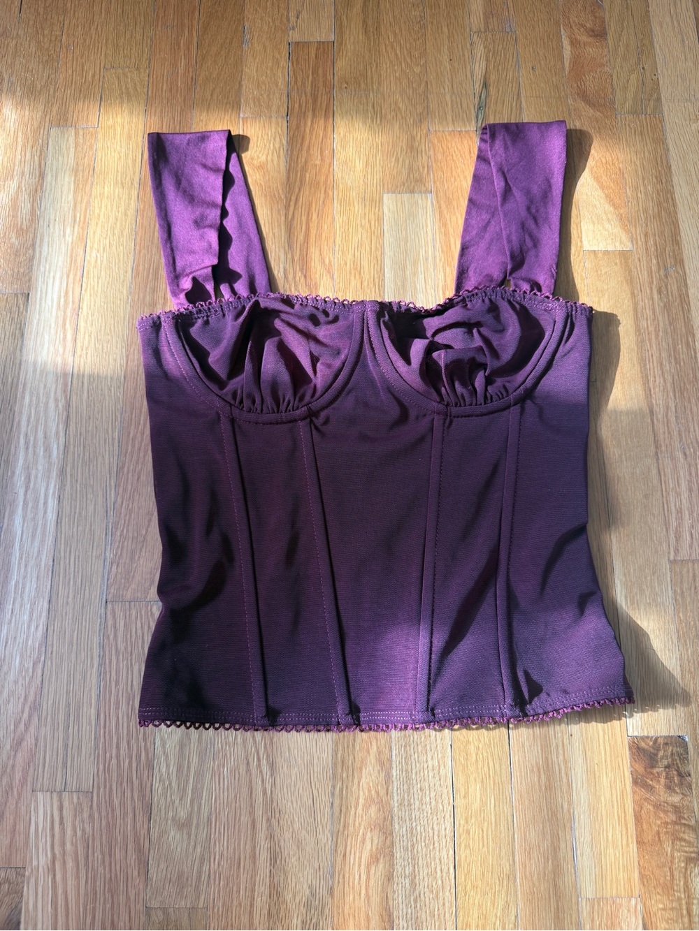 Edikted Women’s Plum Corset-Style Tank Top